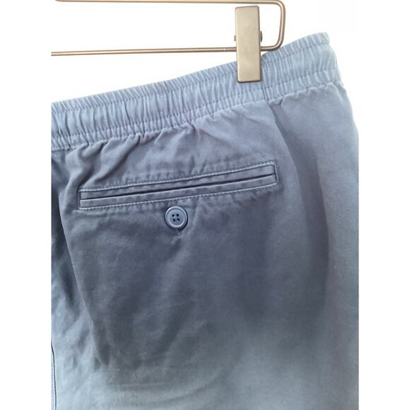 Barbour Men's Relaxed Fit Cotton Oxford Cloth Drawstring Chino Shorts Blue 2XL - Picture 10 of 13